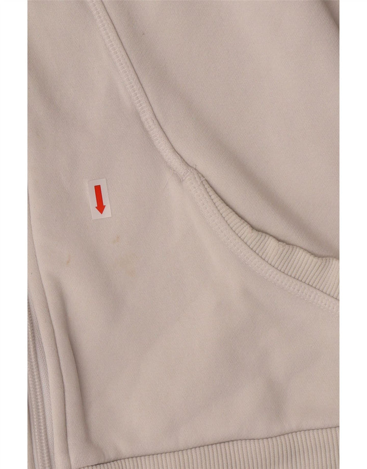 PUMA hættetrøje med lynlås til kvinder UK 10 Small White