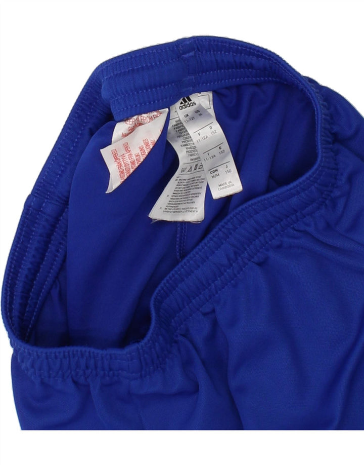 ADIDAS Boys Sport Shorts 11-12 Years Navy Blue Polyester Vintage Adidas and Second-Hand Adidas from Messina Hembry 