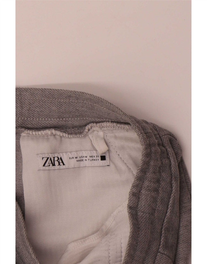 Zara Herreshorts Medium W31 Grå Polyester