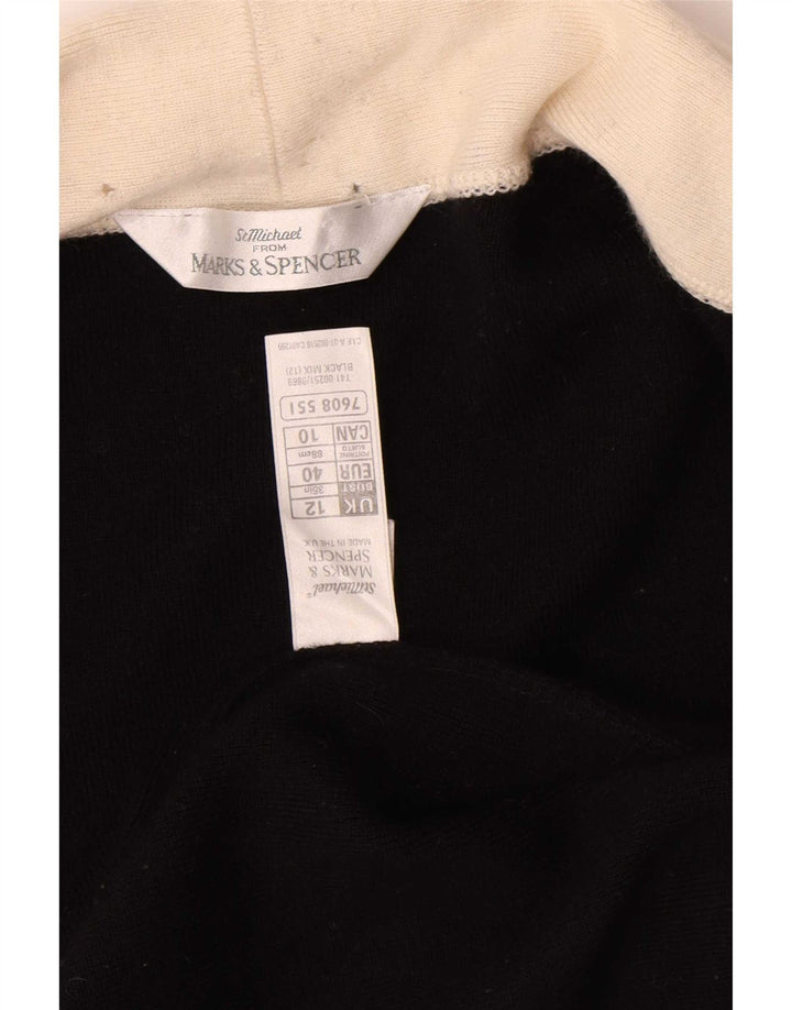 Marks & Spencer Dame oversized cardigan sweater UK 12 Medium Black