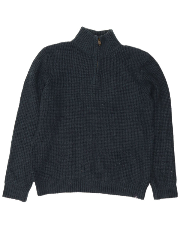 Fat Face Herre Zip Neck Jumper Sweater XL Grøn Akryl