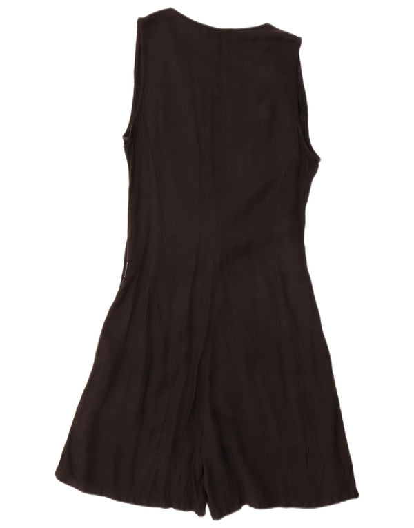 Armani Jeans Dame Ærmeløs Playsuit EU 40 Medium Black Viscose