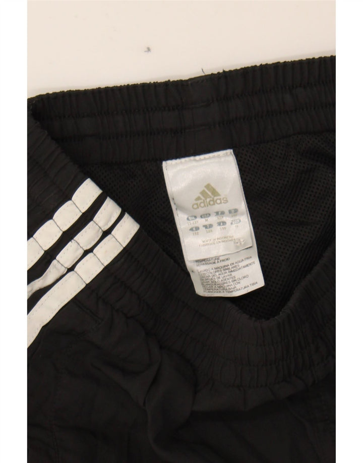 ADIDAS Boys Tracksuit Trousers 11-12 Years  Black Polyester Vintage Adidas and Second-Hand Adidas from Messina Hembry 