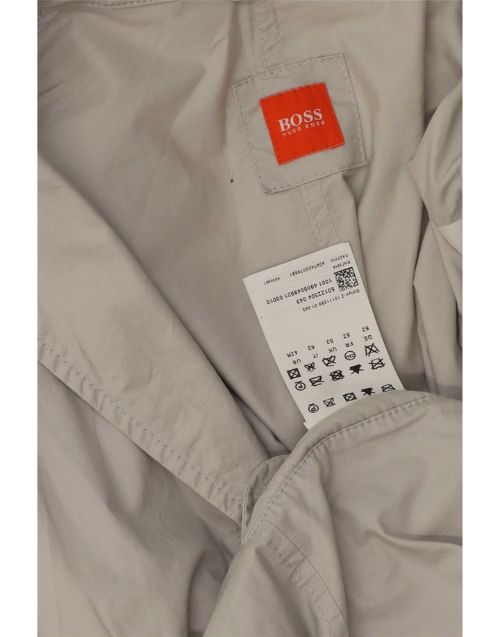 Hugo Boss Herre 2-knaps blazerjakke UK 52 XL Grå Bomuld
