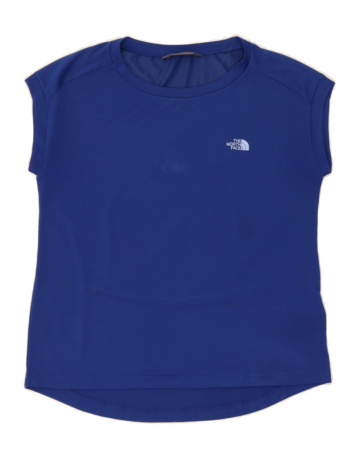 THE NORTH FACE Womens T-Shirt Top UK 16 Large Blue Polyester Vintage The North Face and Second-Hand The North Face from Messina Hembry 