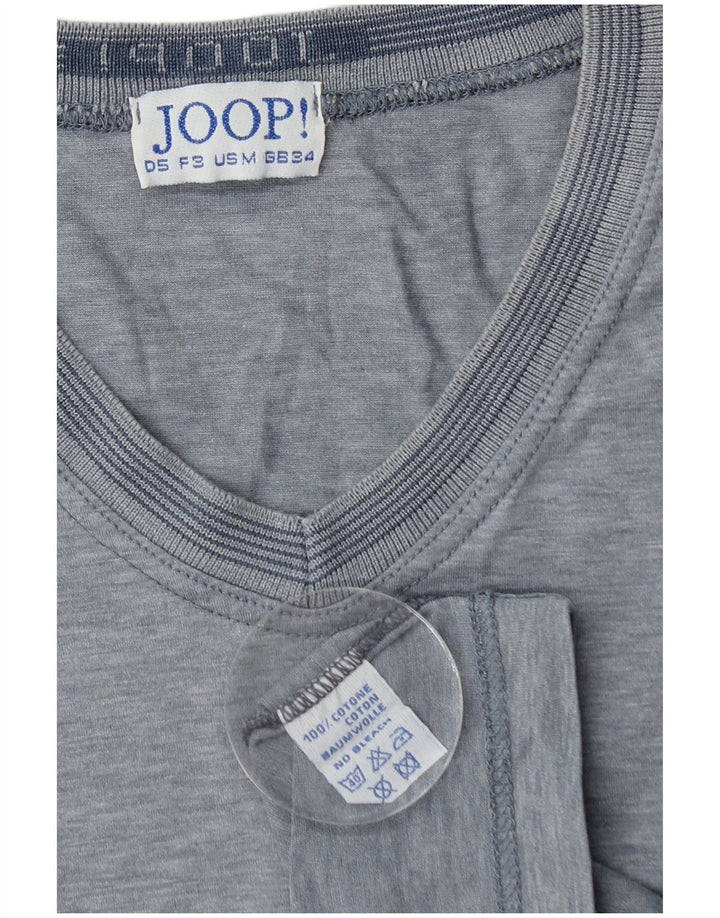 JOOP Herre T-Shirt Top UK 34 XS Blå Bomuld
