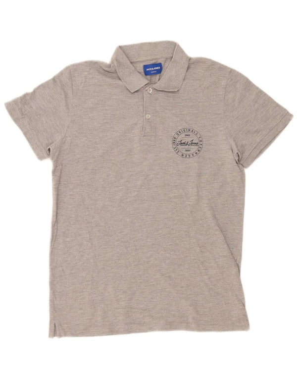 Jack & Jones herre Regular Fit poloshirt mellemgrå bomuld