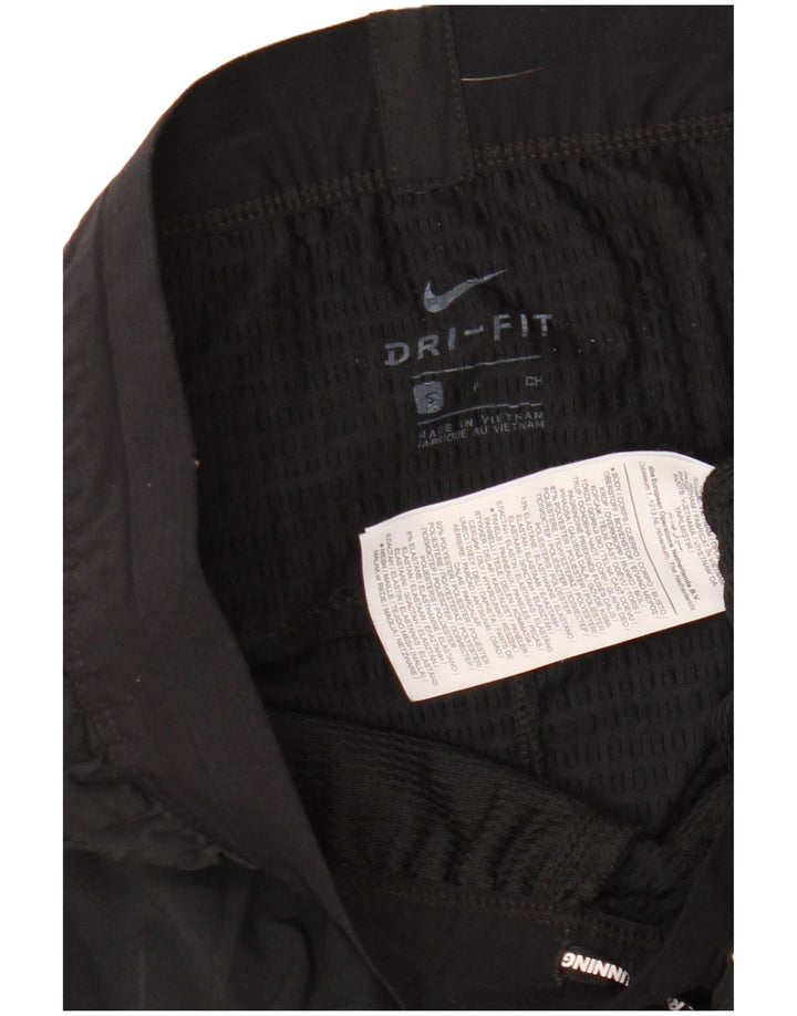 Nike Dame Dri Fit træningsdragt Bukser UK 10 Small Black Polyester