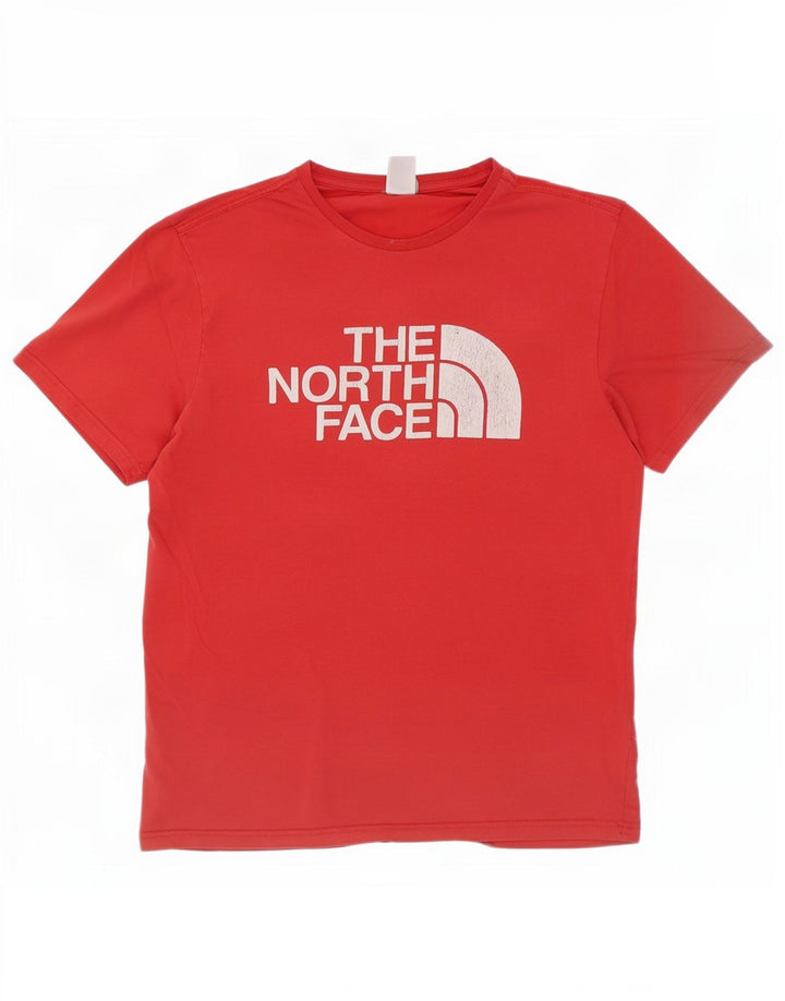 The North Face Herre grafisk T-shirt Top Medium Rød Bomuld