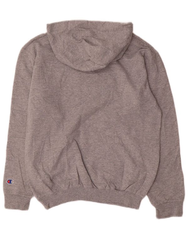 Champion Boys Milwaukee Grafisk Hoodie Jumper 13-14 år XL Grå Flecked