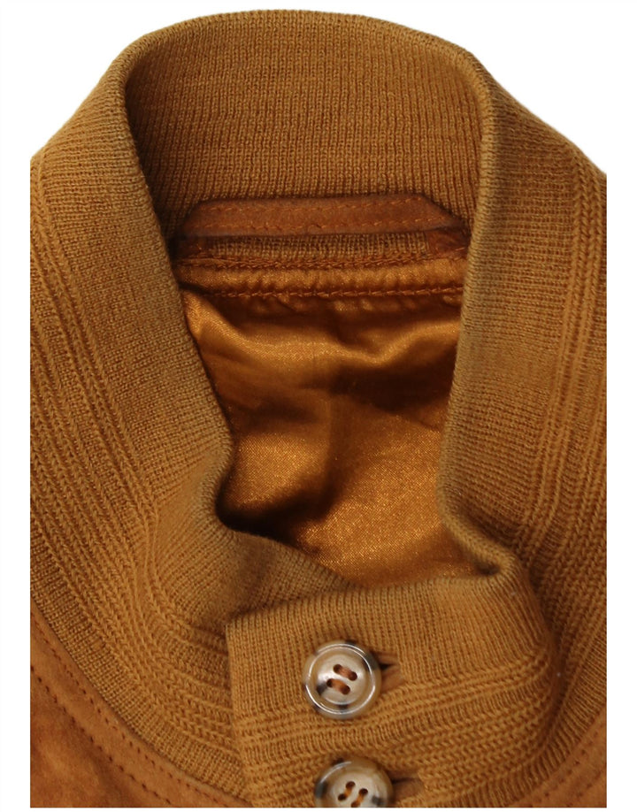 Vintage herre ruskind bomberjakke UK 40 Large Brown