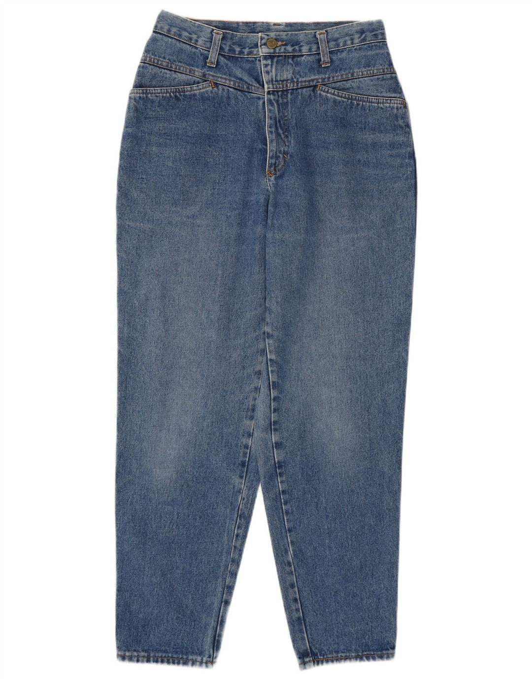BENETTON Womens High Rise Loose Jeans IT 44 Medium W28 L28 Blue