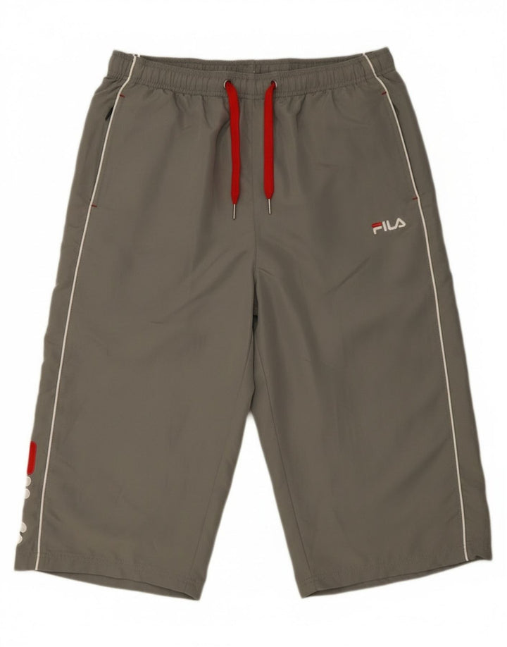 Fila Herre Grafisk Capri træningsdragt Bukser XL Grå Polyester