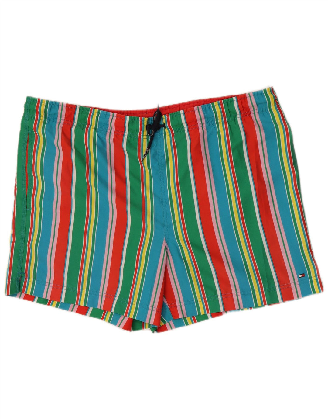 Tommy Hilfiger Badeshorts til mænd XL Flerfarvet stribet polyester