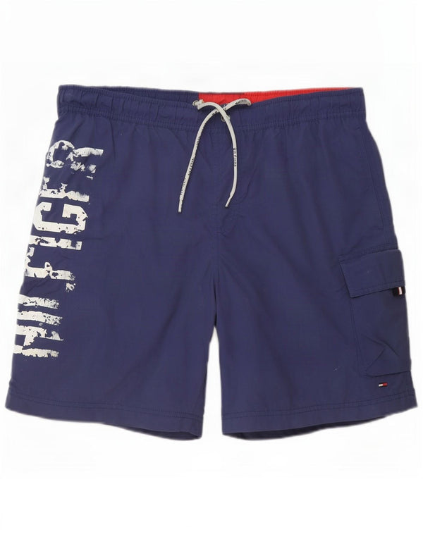 Tommy Hilfiger Herre Graphic Cargo svømmeshorts Medium Navy Blue