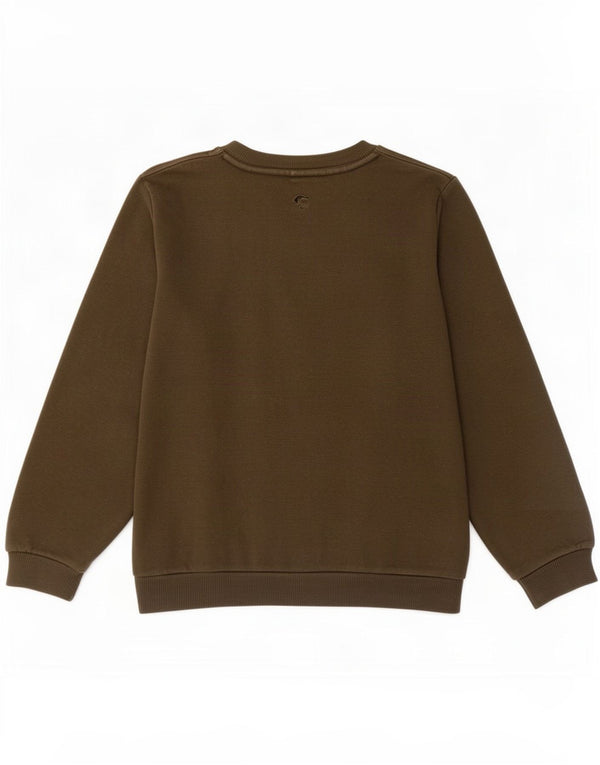 Puma Boys Grafisk Sweatshirt Jumper 5-6 år Khaki Bomuld