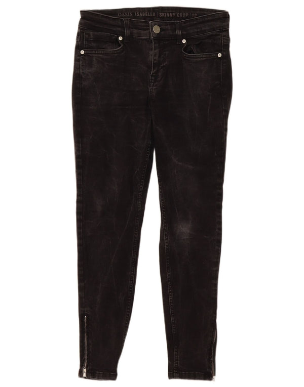 Oasis Dame Skinny Jeans UK 12 Medium W28 L26 Grå Bomuld