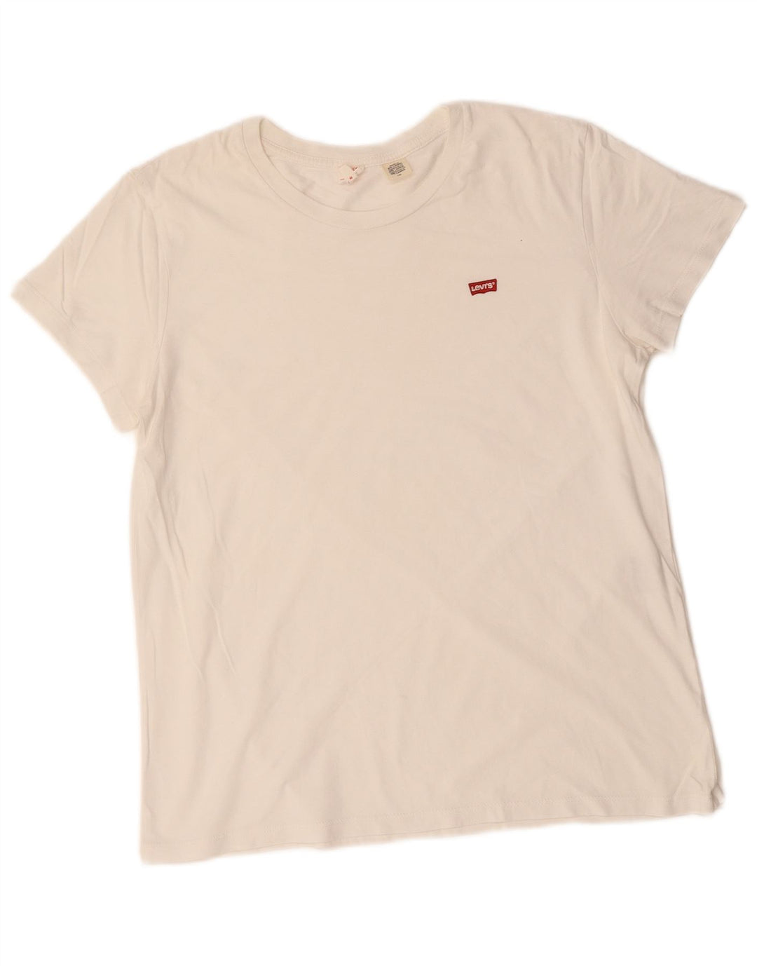 LEVI'S Womens T-Shirt Top UK 14 Large White