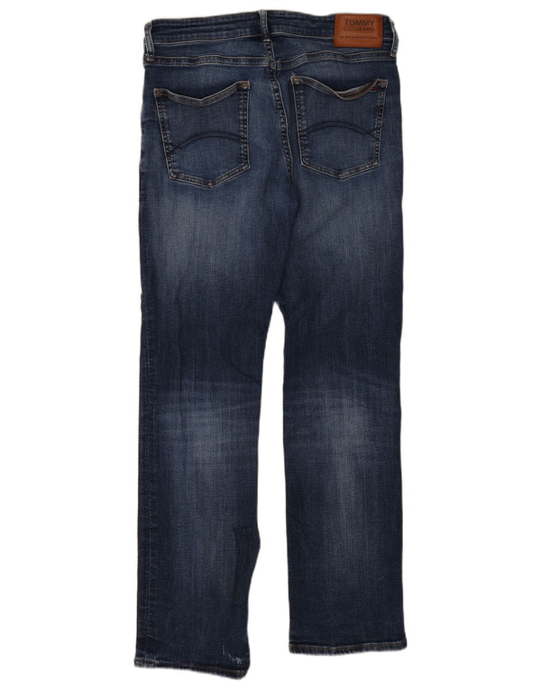 Tommy Hilfiger Herre Ryan Straight Jeans W34 L31 Marineblå Bomuld
