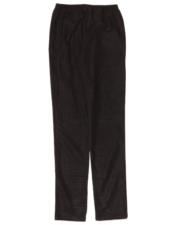Armani Womens Slim Casual Trousers W34 L32 Black Cotton