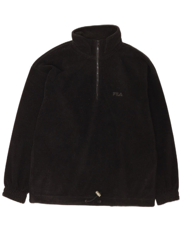 Fila Herre lynlås hals Fleece Jumper IT 46 Lille Sort