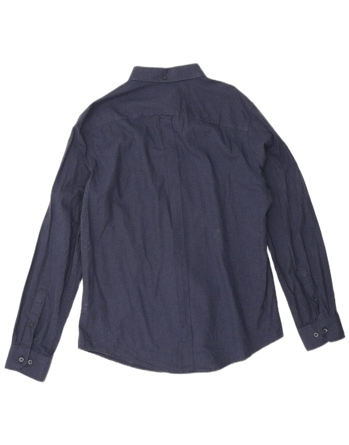 Ben Sherman herreskjorte stor marineblå bomuld