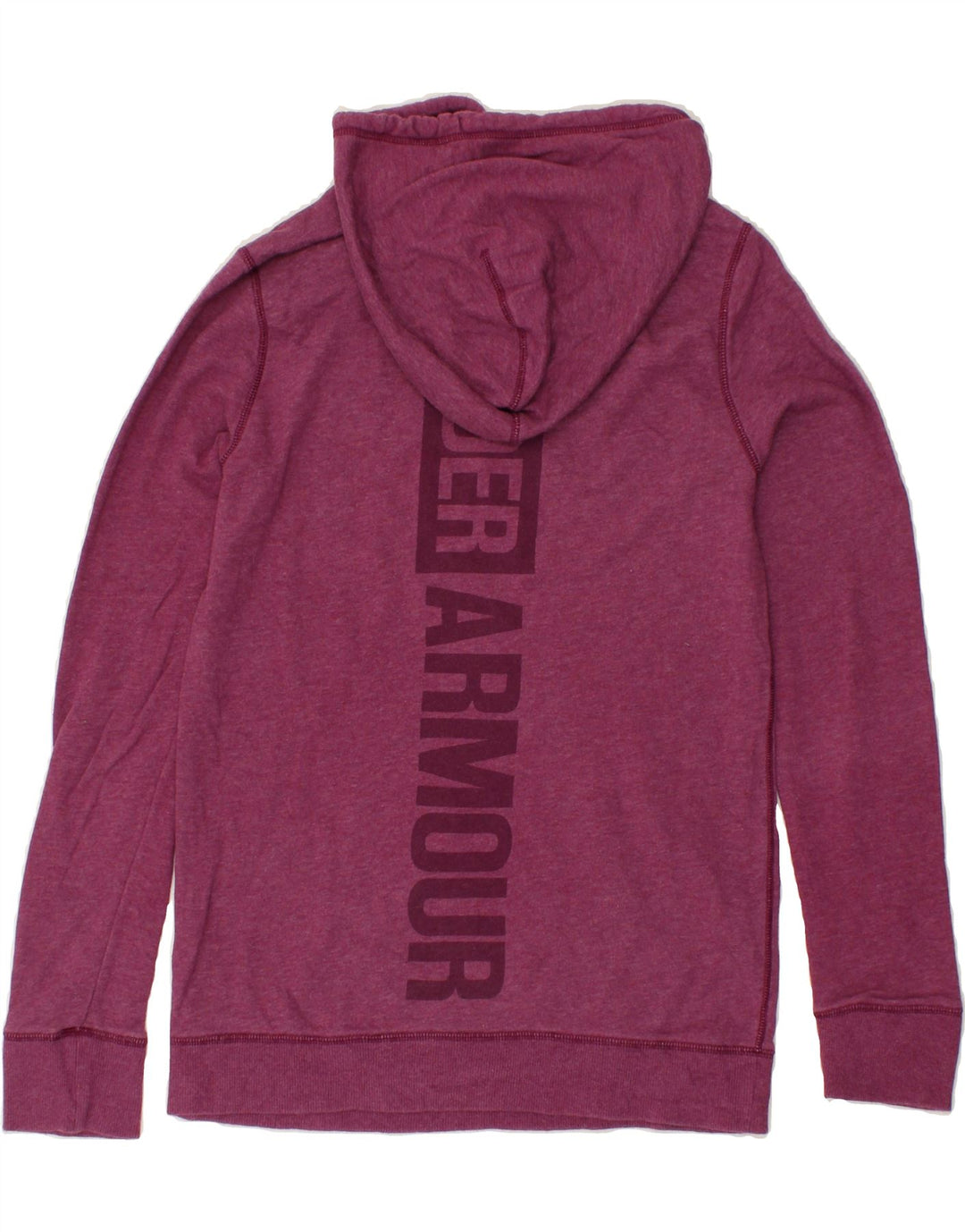 UNDER ARMOUR Womens Graphic Hoodie Jumper UK 12 Medium Pink | Vintage Under Armour | Thrift | Second-Hand Under Armour | Used Clothing | Messina Hembry 