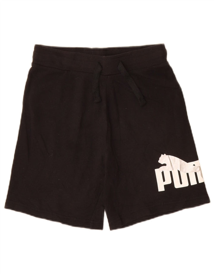 Puma drenge grafiske sportsshorts 10-11 år medium sort bomuld