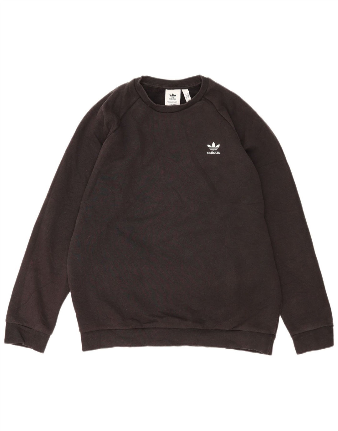 Adidas Herre Sweatshirt Jumper Large Sort Bomuld