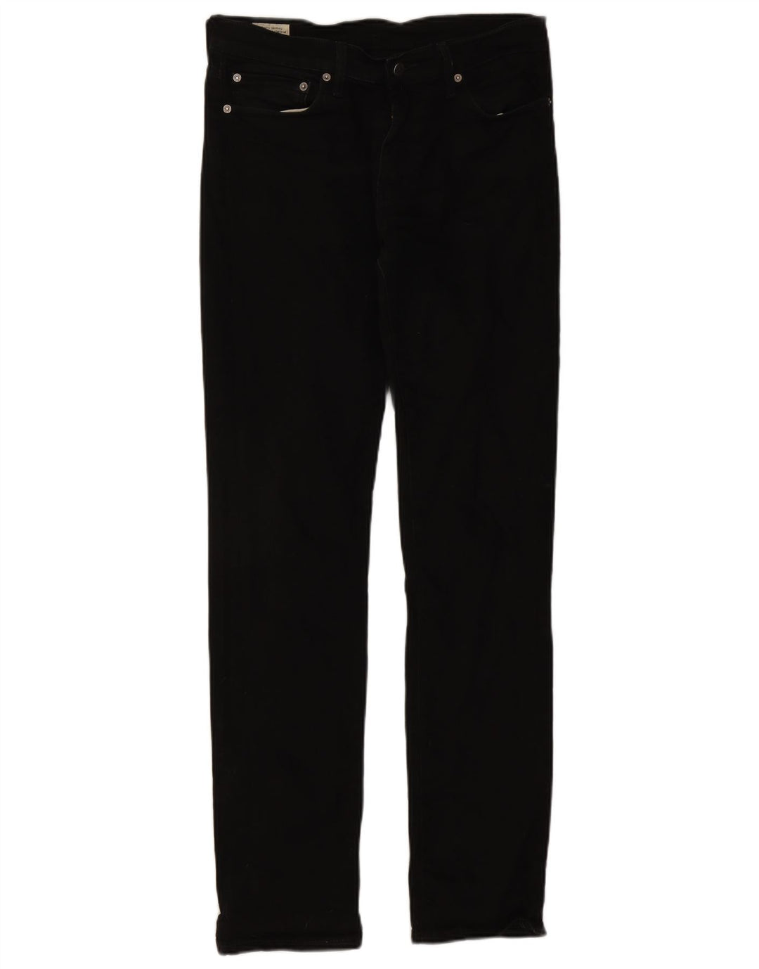 Levi's Slim Jeans til mænd W32 L34 sort bomuld