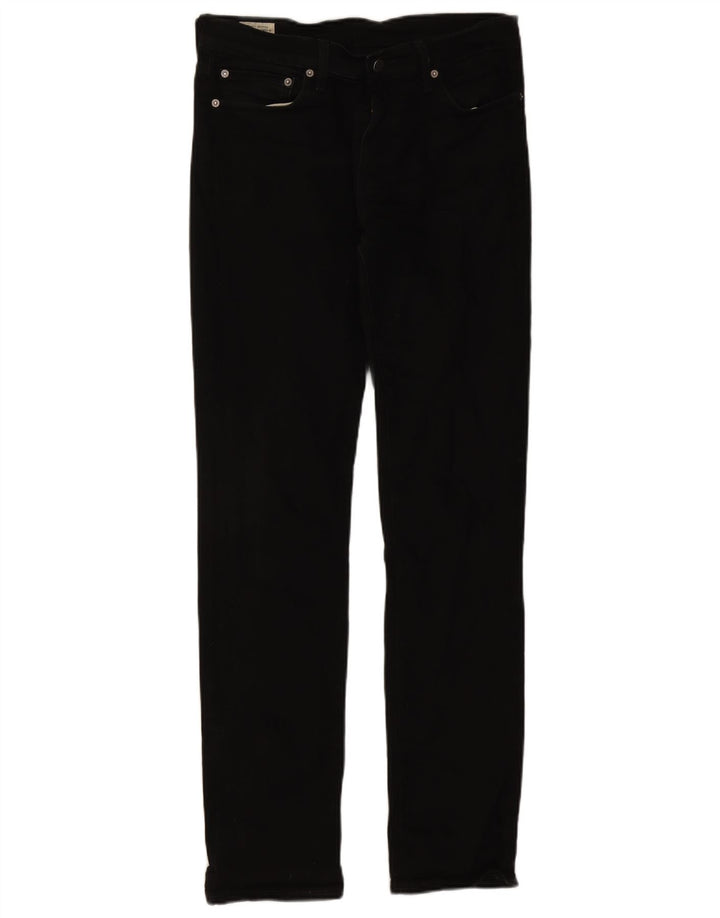 Levi's Slim Jeans til mænd W32 L34 sort bomuld