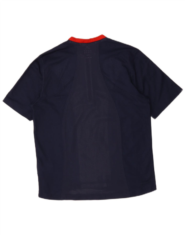 Adidas Climacool T-shirt med lynlås til mænd, medium marineblå farveblok