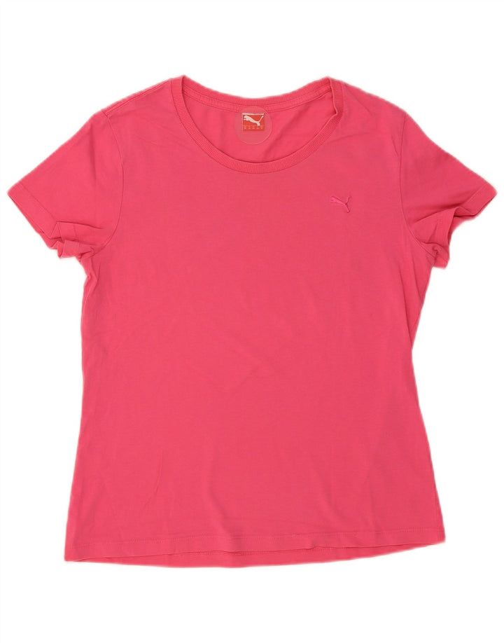 Puma Dame T-Shirt Top UK 16 Large Pink