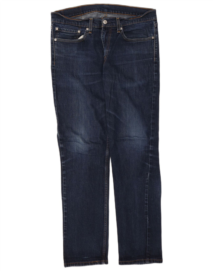 Levi's Herre 511 Slim Jeans W34 L32 Marineblå Bomuld