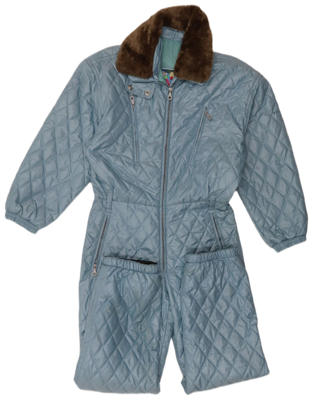 Belfe & Dame Ski Jumpsuit IT 46 Large Blue Polyester