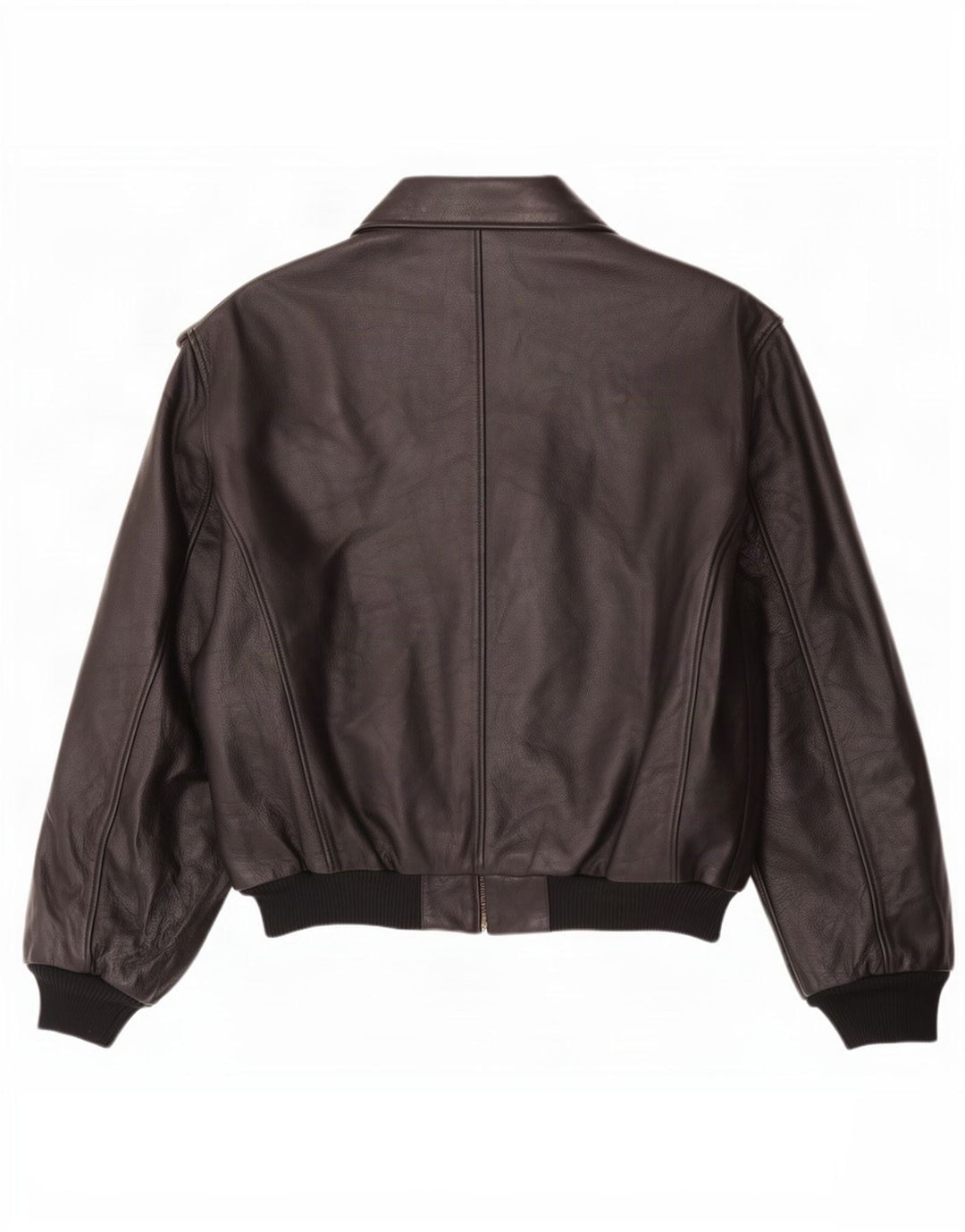 Esercito Herre læder Flight Aviator Jacket IT 48 Medium Sort