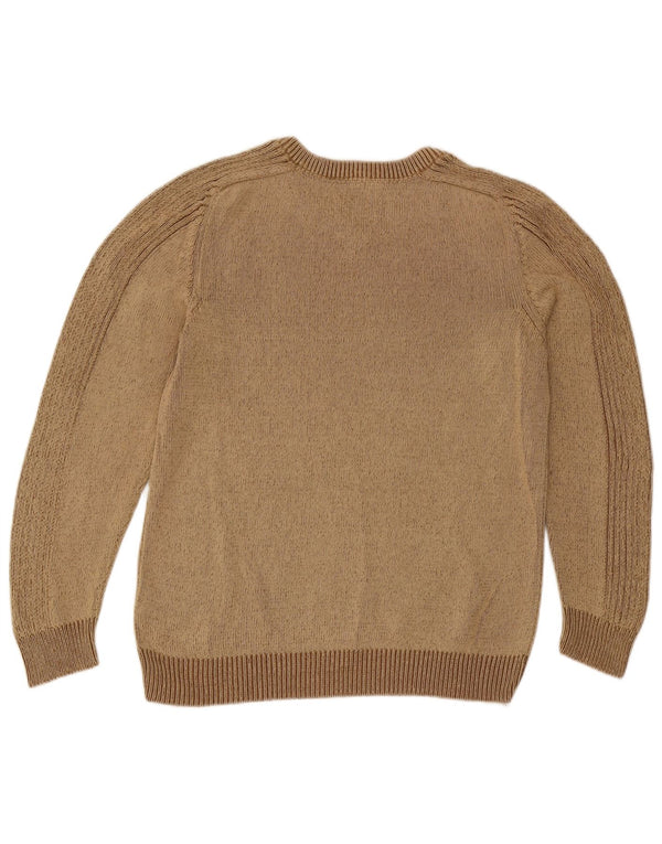 Wrangler Herre V-hals sweater Medium Brun Bomuld