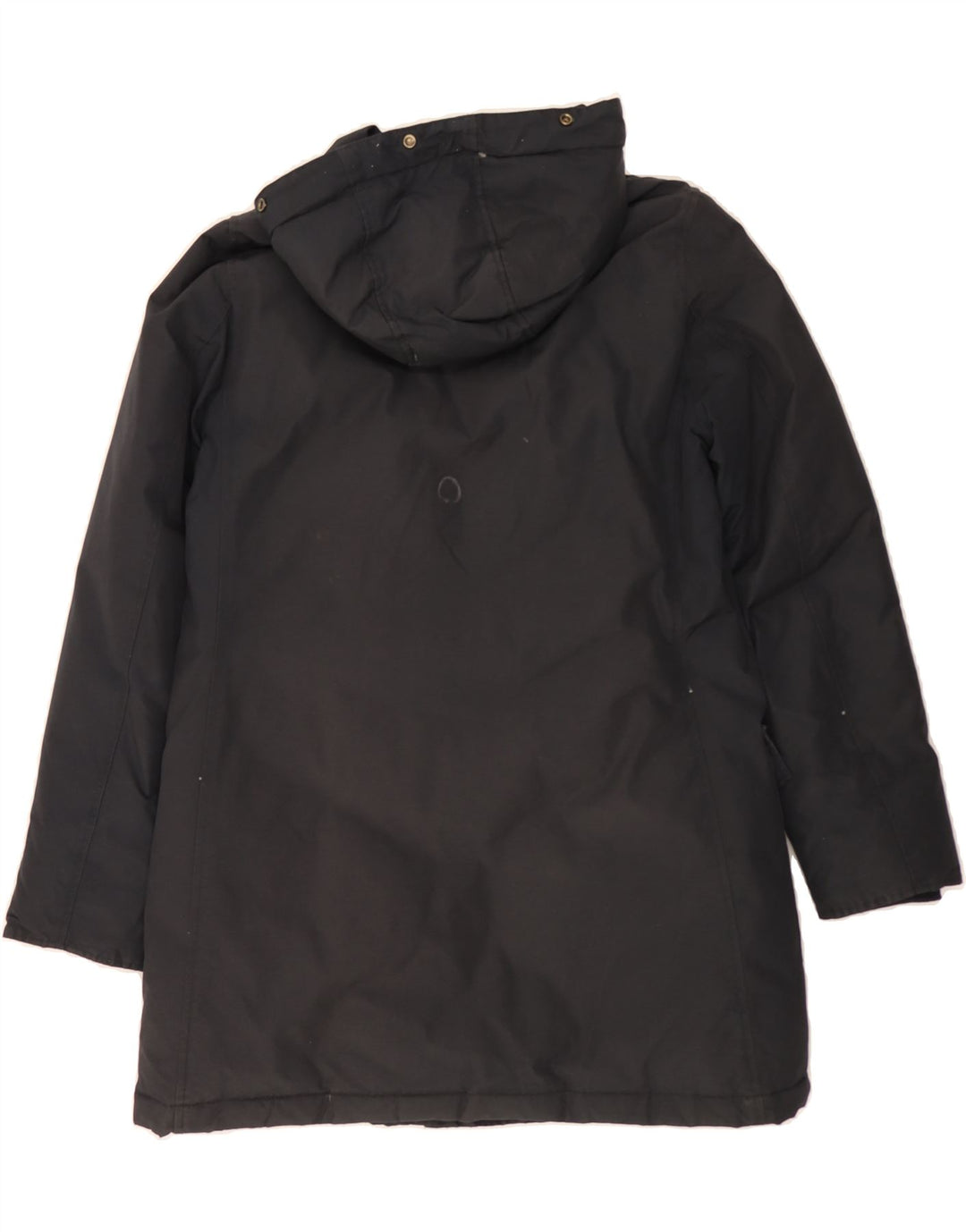 WOOLRICH Womens Hooded Padded Coat UK 10 Small Navy Blue Cotton Vintage Woolrich and Second-Hand Woolrich from Messina Hembry 