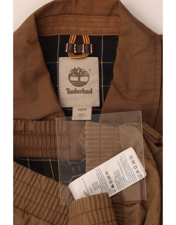 Timberland Herre Military Bomber Jacket UK 38 Medium Brown Colourblock