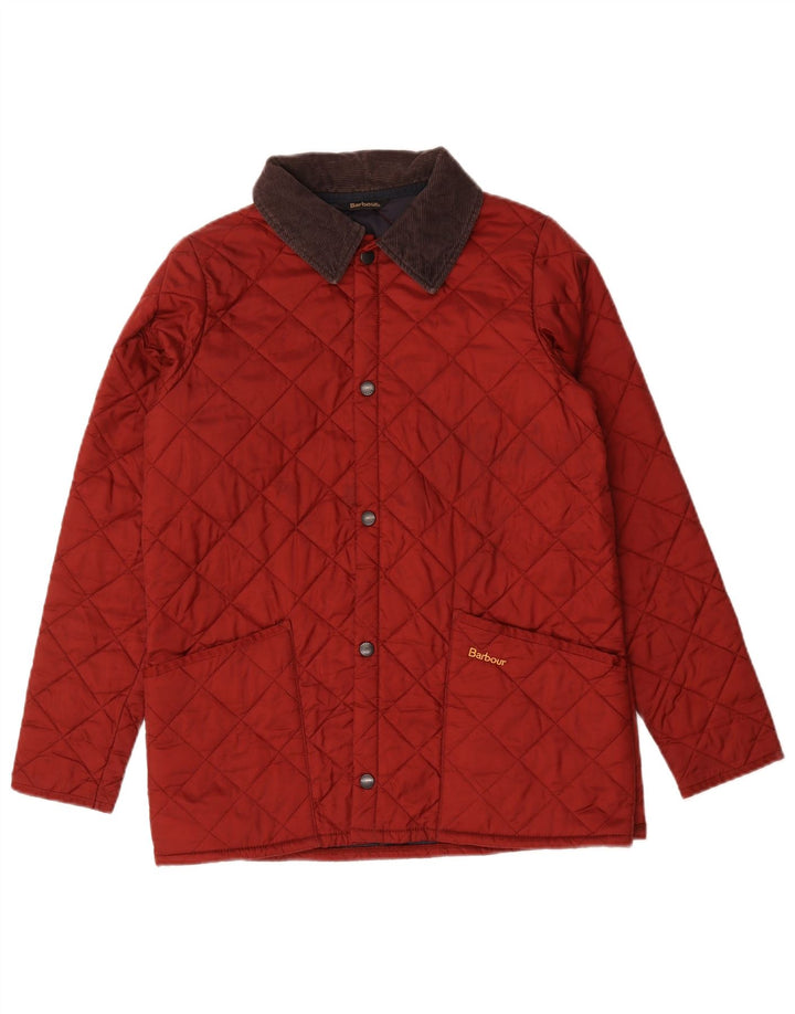 Barbour Boys Quiltet jakke 12-13 år XL Burgundy