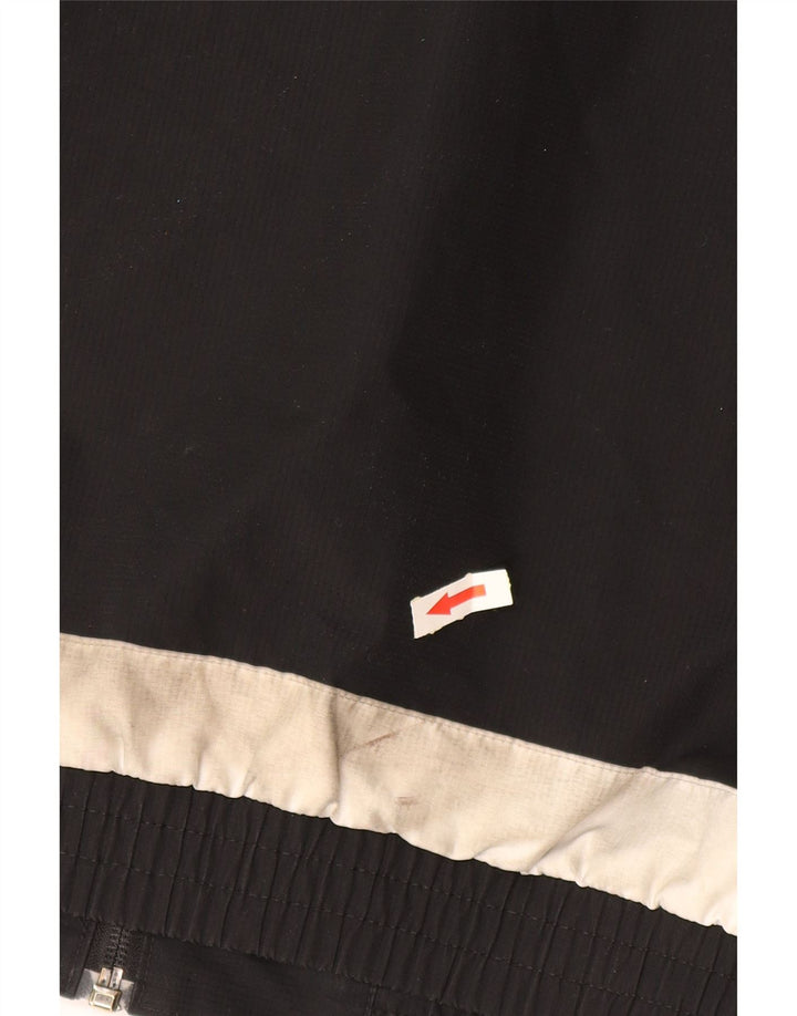 ADIDAS Regnjakke med hætte til mænd UK 38 Medium Sort Colourblock Polyester