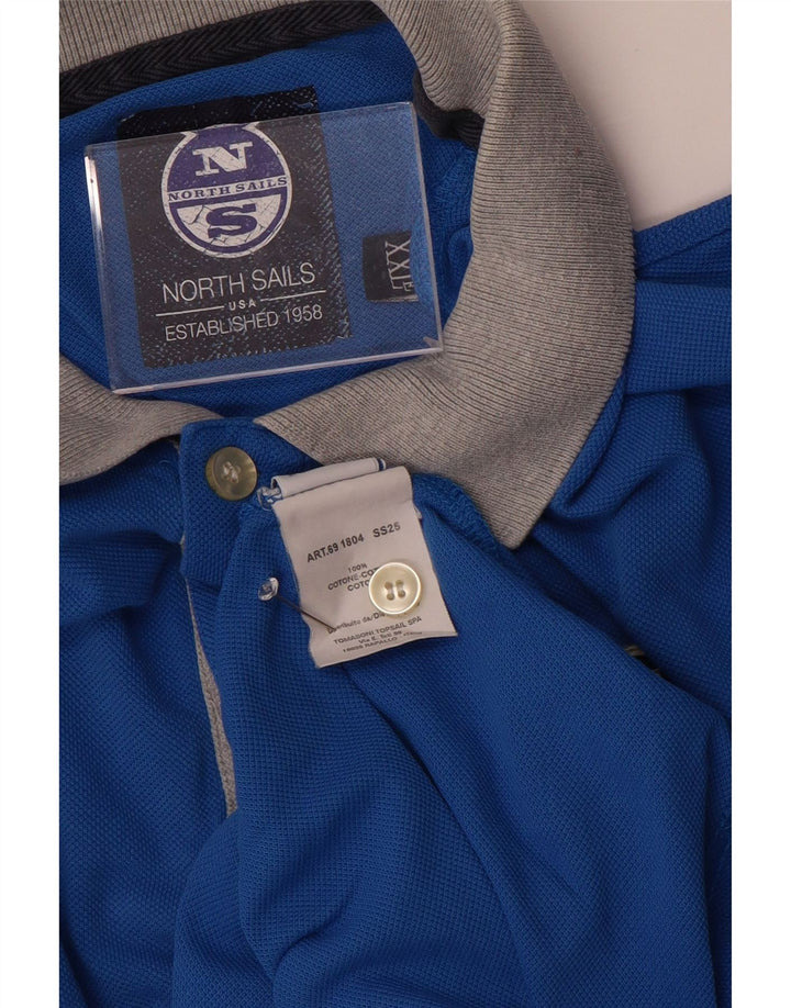 NORTH SAILS Herre poloskjorte 2XL Blå Bomuld