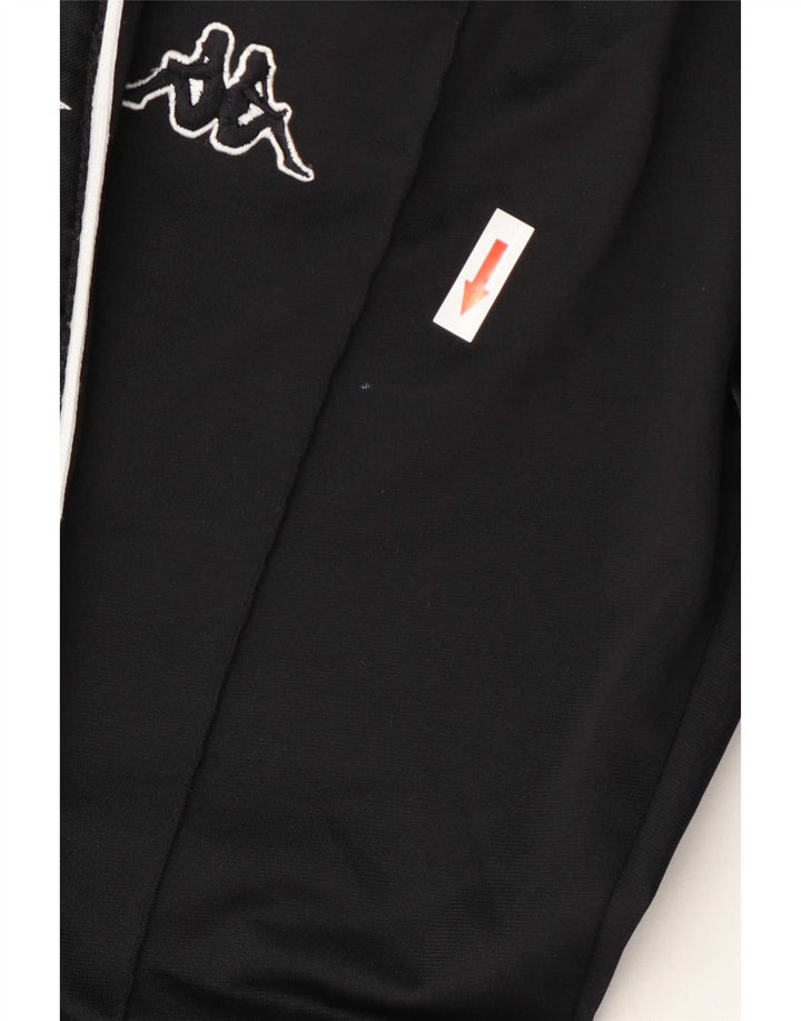 Kappa Boys Graphic Tracksuit Bukser 7-8 år Sort Polyester