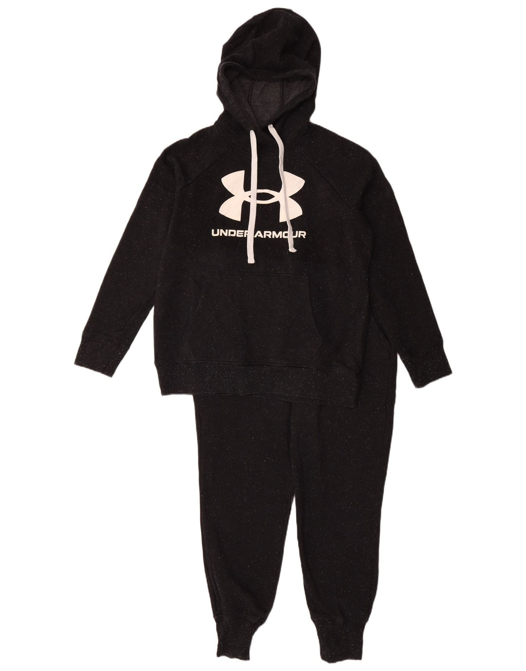 Under Armour Dame grafisk hel træningsdragt UK 10 Lille sort bomuld