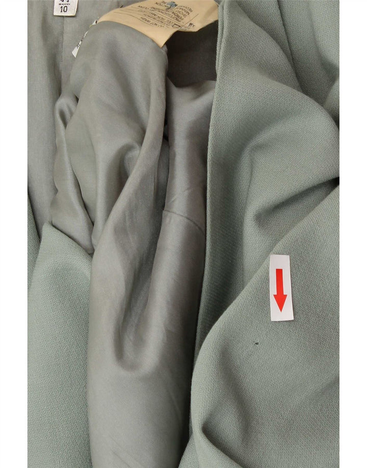 MANI Dame 2-knaps blazerjakke IT 44 Medium Green Virgin Wool