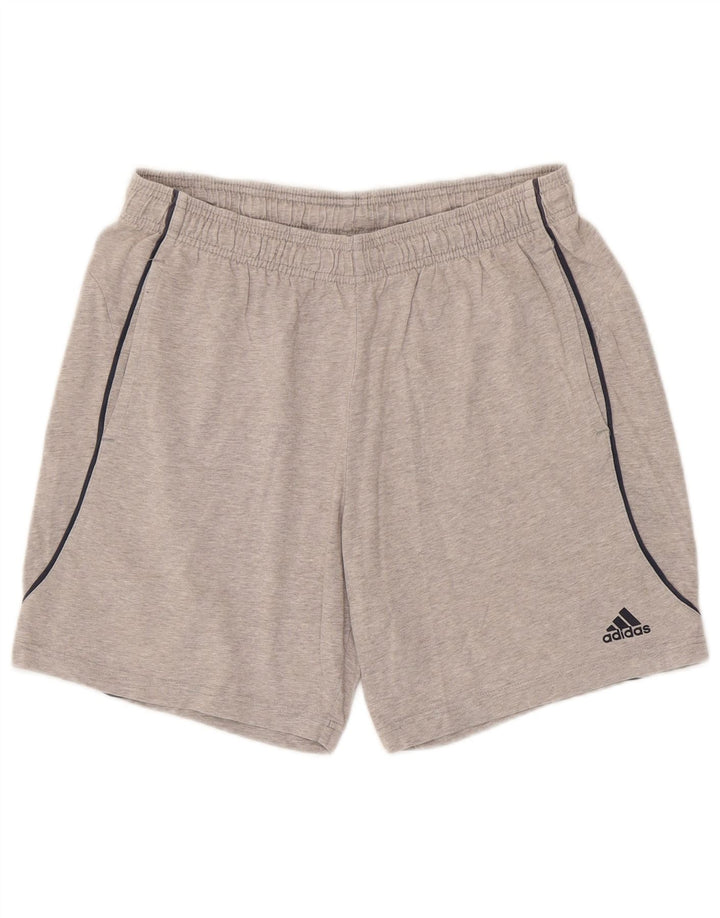 Adidas Sportshorts til mænd mellemgrå bomuld