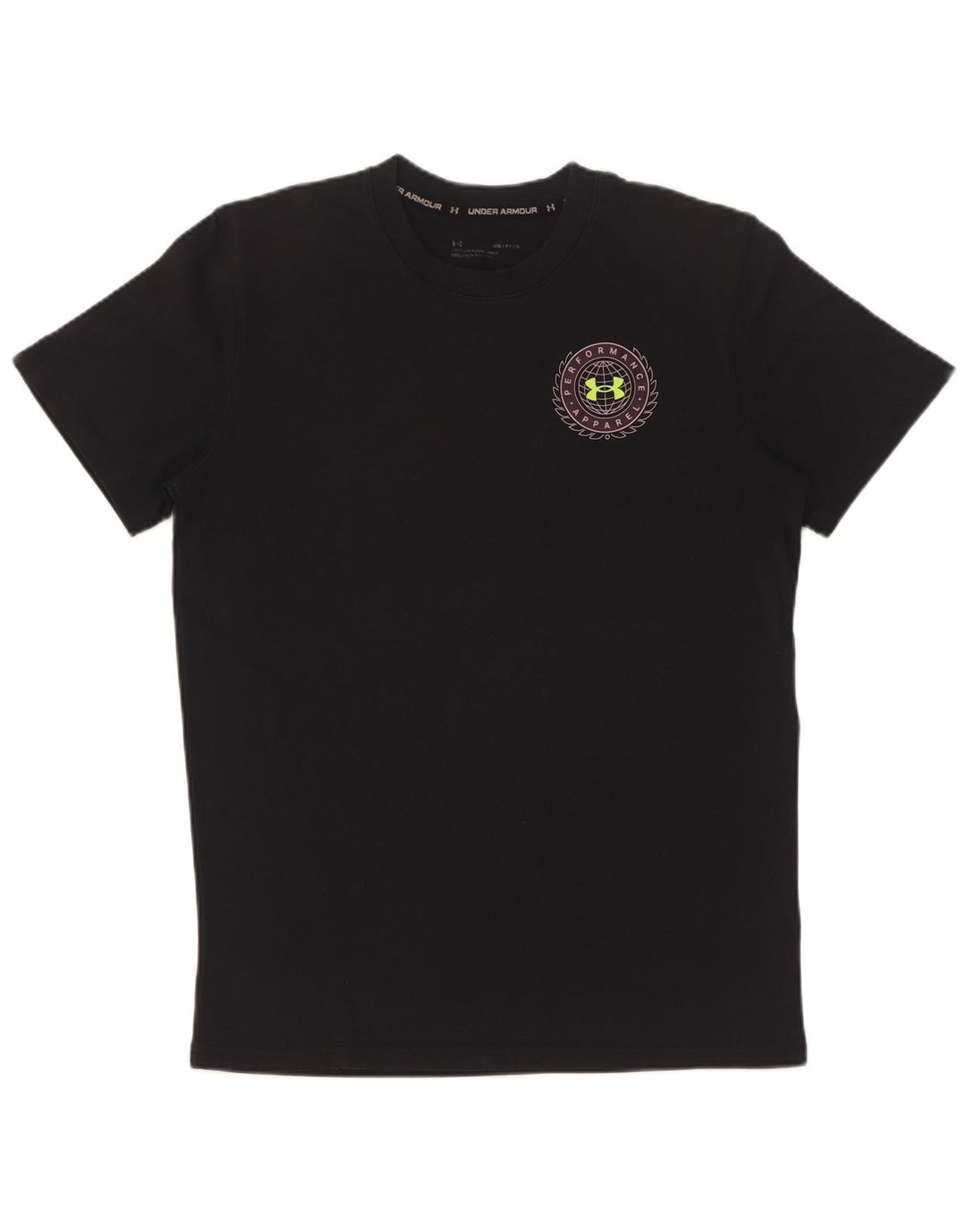 Under Armour Herre grafisk T-shirt Top Lille sort bomuld