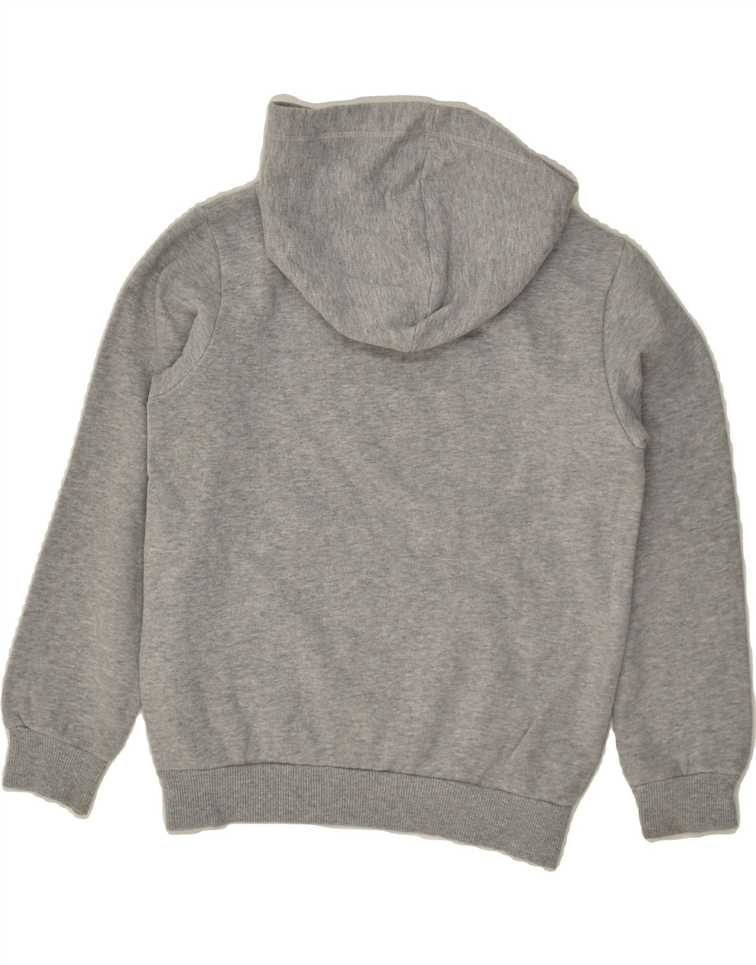 BENETTON Girls Graphic Hoodie Jumper 8-9 Years Grey | Vintage Benetton | Thrift | Second-Hand Benetton | Used Clothing | Messina Hembry 
