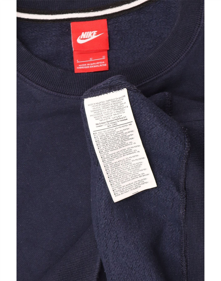 Nike Sweatshirt til mænd, stor marineblå bomuld