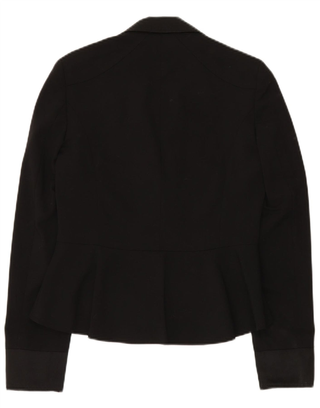 MOSCHINO Dame 1-knap blazerjakke UK 8 Small Black Virgin Wool